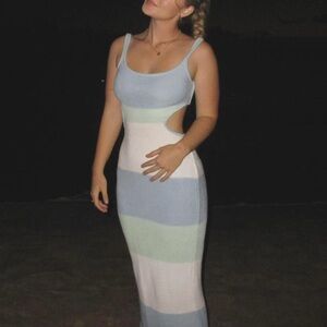 Striped Sabo Maxi Dress